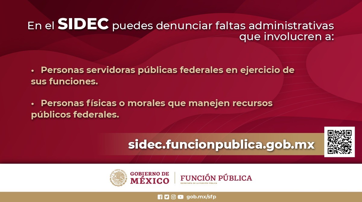 A quiénes puedes denunciar en el SIDEC