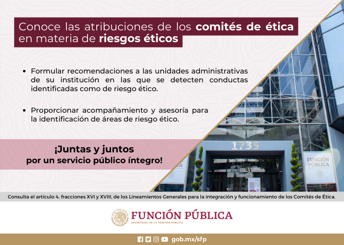 Conoce las atribuciones de los comités de ética en materia de riesgos éticos.