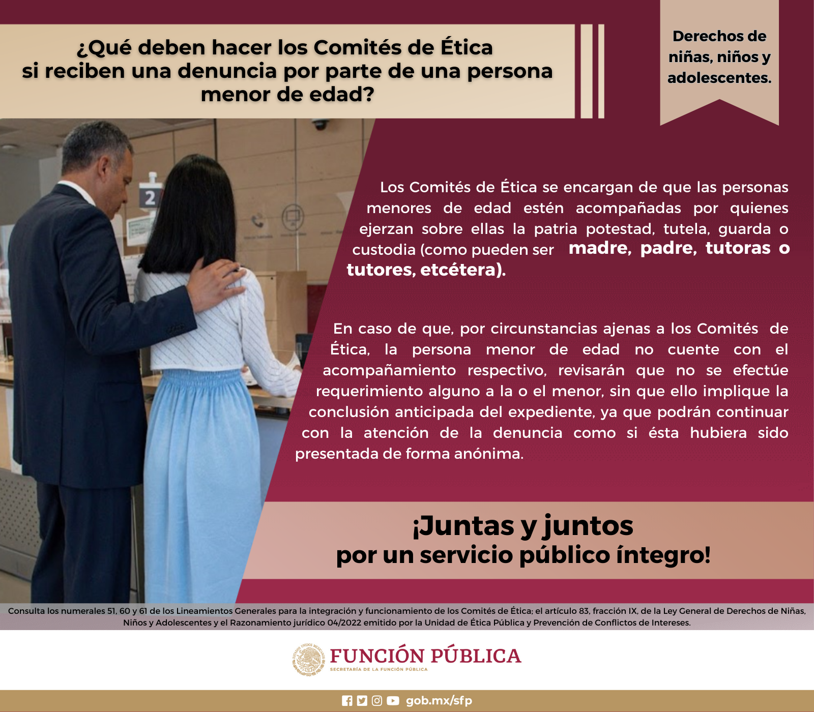 Menores denunciantes