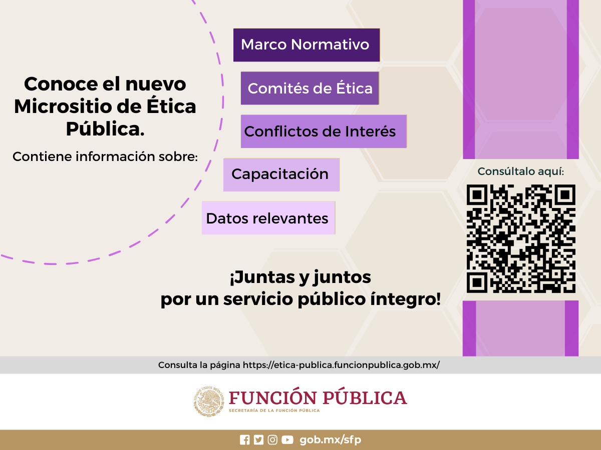 Conoce el nuevo Micrositio de Ética Pública