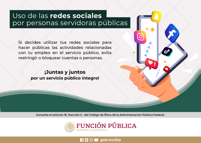 El uso de las redes sociales por personas servidoras públicas